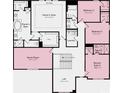 Second floor layout with owner's suite, game room, bedrooms, and bathrooms at 3009 Tramore Dr, Harrisburg, NC 28075