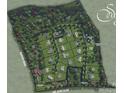 Aerial view showcasing community layout with parks, garden, lawn, entry gate, monument, and multiple home lots at 1045 Maxwell Ct # 10, Marvin, NC 28173