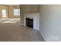 Cozy living room with a fireplace and carpeted floors at 15200 Chowning Tavern Ln, Charlotte, NC 28262