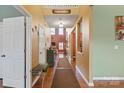 Welcoming foyer boasts hardwood floors and leads to an open-concept living space at 806 Irish Green Dr, Clover, SC 29710