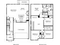 Layout of the home with a spacious living area, kitchen, bedrooms, and a two-car garage at 912 Smithcliffs Trl, York, SC 29745