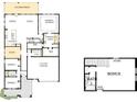 Detailed floor plan showcasing layout with kitchen, bedrooms, bathrooms, garage and bonus attic space at 13134 Macon Hall Dr, Mint Hill, NC 28227