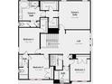 Second floor plan featuring 3 bedrooms, 2 bathrooms, owner's suite, owner's bath, loft, and laundry at 13308 Chopin Ridge Rd, Huntersville, NC 28078