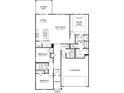Detailed floor plan illustrating the layout of the home, including bedrooms, bathrooms, kitchen, and living areas at 1418 Windy Park Dr, Stanley, NC 28164