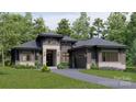 Charming single-story home with a gray driveway, well-maintained lawn, and stone accents at 519A Huffstetler Rd, Gastonia, NC 28056