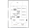 Detailed floor plan layout showcasing kitchen, bedrooms, living spaces, and deck at 333 7Th Nw St, Hickory, NC 28601