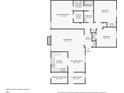 Detailed floor plan showcasing the layout of the home, including the kitchen and bedrooms at 3929 Fernleaf Ct, Charlotte, NC 28215