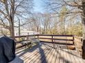 Back deck with ample space for outdoor seating and gatherings at 506 Bond St, Cherryville, NC 28021