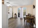 Bright and airy kitchen dining area with modern appliances and ample natural light from sliding glass doors at 506 Bond St, Cherryville, NC 28021