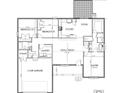 Detailed floor plan showcasing the layout of this home, including the kitchen, bedrooms, and garage at 149 Ole Eastpointe Dr, York, SC 29745