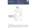Canton II floor plan featuring two bedrooms, two bathrooms, open living space, and a two-car garage at 2810 Morning Song Way, Lancaster, SC 29720