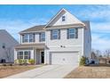 Attractive home with a two-car garage, light gray siding, dark shutters and a well-kept lawn at 3010 Beacon Ave # 86, Monroe, NC 28110
