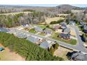 Neighborhood aerial showcasing well-maintained homes and large lots, offering a serene setting at 9016 Heather Trce, Gastonia, NC 28056