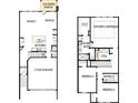 Open-concept floorplan featuring 3 bedrooms, 2 baths, kitchen, dining area, and 2-car garage at 113 Alluvium Ln, Waxhaw, NC 28173