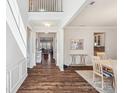 Elegant foyer with hardwood floors, soaring ceilings, and open view to living spaces at 1426 Whitman Ct, York, SC 29745