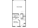 Floor plan featuring two-car garage, bedroom, and bath at 15332 Ballancroft Pkwy # 17, Charlotte, NC 28277