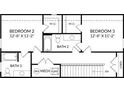 Upstairs floor plan featuring bedrooms, baths and a mechanical room at 4010 Grace Pointe Dr, Indian Trail, NC 28079