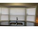 Close up of the kitchen sink and window with blinds at 150 Twisted Oak Ln, Gastonia, NC 28052