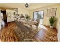 Dining room with hardwood floors, large windows and modern design at 2604 Oxford Cir, Lancaster, SC 29720