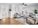 Bright living room with hardwood floors, neutral decor and lots of natural light at 3606 Buffalo Shoals Rd, Newton, NC 28658