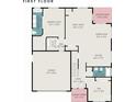 Layout featuring a large great room, owner's suite, kitchen, garage, and covered outdoor spaces at 421 Huntersville Concord Rd, Huntersville, NC 28078