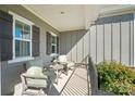 Inviting front porch featuring comfortable seating and decorative accents at 190 Hidden Meadows Dr, Mooresville, NC 28117