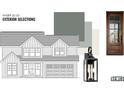 Exterior selections with colors, door, and light fixture choices to customize your new dream home at 44389 Us 52 N Hwy, Richfield, NC 28137
