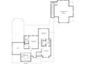 Upstairs floor plan with multiple bedrooms, bathrooms, and a loft area above the main floor living area at 720 Dogwood Ln, Davidson, NC 28036