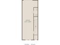 Floorplan of the first level of the townhome showing garage and entry at Lot 34 Old Pineville Rd, Charlotte, NC 28217