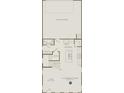 First floor layout featuring a two-car garage, kitchen, gathering room, and cafe area at 14042 Penbury Ln # 334, Charlotte, NC 28278