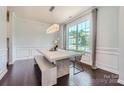 Bright dining room featuring a large window and modern light fixture at 274 Sweet Briar Dr, Fort Mill, SC 29707