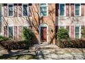 Close up of the front entrance to the house showing the brick facade and the address number at 7435 Trotter Rd, Charlotte, NC 28216