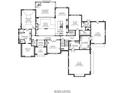 Detailed main level floor plan showcasing the layout with the primary suite, kitchen, and garage at 211 Sugar Maple Ln, Weddington, NC 28104