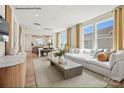 Open-concept living room features large windows and modern decor at 1529 Pebble Shore Ln # 164, Belmont, NC 28012