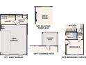 Optional floor plan featuring a 2-bay garage, covered patio and bedroom 5 with attached bath 3 at 9928 Manor Vista Trl, Kannapolis, NC 28027