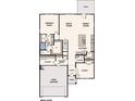 Main level floor plan showcasing an open concept layout, including a kitchen and owner's suite at 9928 Manor Vista Trl, Kannapolis, NC 28027
