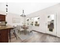 Bright dining area with backyard view, connected to kitchen, and stylish decor at 1178 Valley St, Statesville, NC 28677