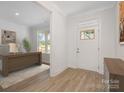 Bright foyer with hardwood floors, complemented by a nearby office at 1803 Country Club Rd, Lincolnton, NC 28092