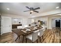 Inviting dining room adjacent to an open-concept kitchen, ideal for entertaining and Gathering meals at 5310 Myrica Ln, Charlotte, NC 28213