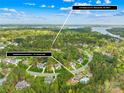 Aerial view of the neighborhood amenities within an 8-minute walk of 113 Sandy Cove Ct at 113 Sandy Cove Ct, Mooresville, NC 28117