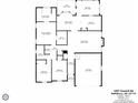 Detailed floor plan showing layout of rooms and dimensions at 1207 Overhill Rd, Salisbury, NC 28144