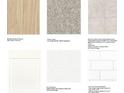 Selection of flooring, carpet, tile, countertop and backsplash samples for new construction at 136 Glenn Dr, Mooresville, NC 28115