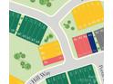 Close-up map shows lot numbers, street names, and plot layouts in vibrant colors at 109 Alluvium Ln, Waxhaw, NC 28173