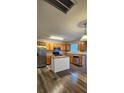 Well-equipped kitchen featuring stainless steel appliances, ample cabinet space, and a functional kitchen island at 2108 Cranberry Woods Ct, Charlotte, NC 28208