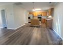 Spacious kitchen and dining area with modern appliances and laminate flooring at 2108 Cranberry Woods Ct, Charlotte, NC 28208