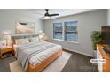 Bright bedroom with a ceiling fan, ample natural light, and neutral decor at 2236 Sussex Rd, York, SC 29745