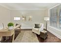 Comfortable office featuring neutral walls, hardwood floors, and natural lighting at 4624 Pebble Run Dr, Matthews, NC 28105