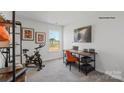 Bedroom features neutral decor with an exercise bike, desk, and view at 529 Trading Post Ln, York, SC 29745