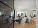 Bright and airy living room featuring modern furnishings, hardwood floors, and large windows offering natural light at 2325 Winthrop Ave, Charlotte, NC 28203