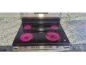 Stainless steel electric cooktop with four radiant burners at 425 Whitethorn Dr, Gastonia, NC 28054